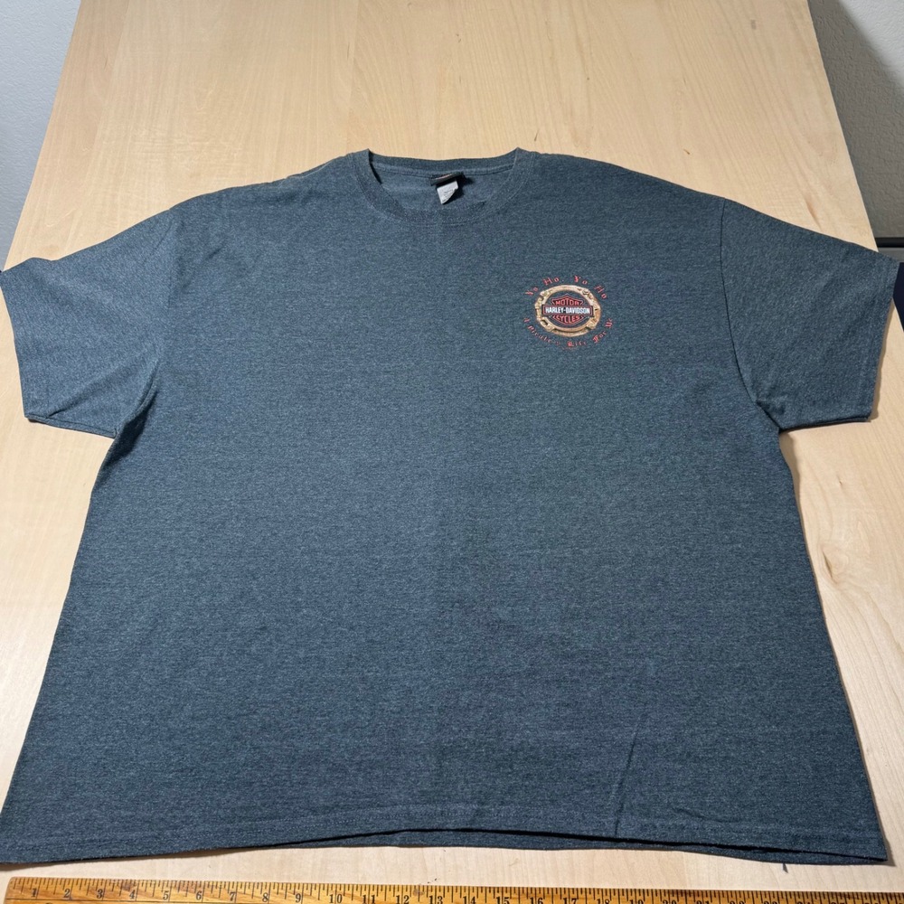 Harley Davidson 3XL T-Shirt Gray Ho Yo Pirate Life Florida Graphic Tee